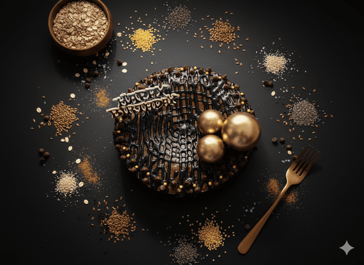 Multigrain Brownie Cake